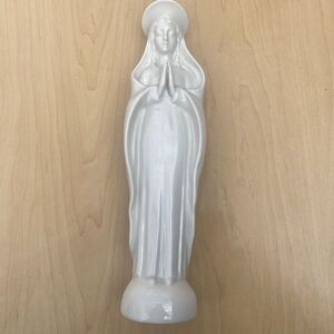 Germany Dresden Porcelain Mother Virgin Mary Madonna Praying Angel Halo VTG